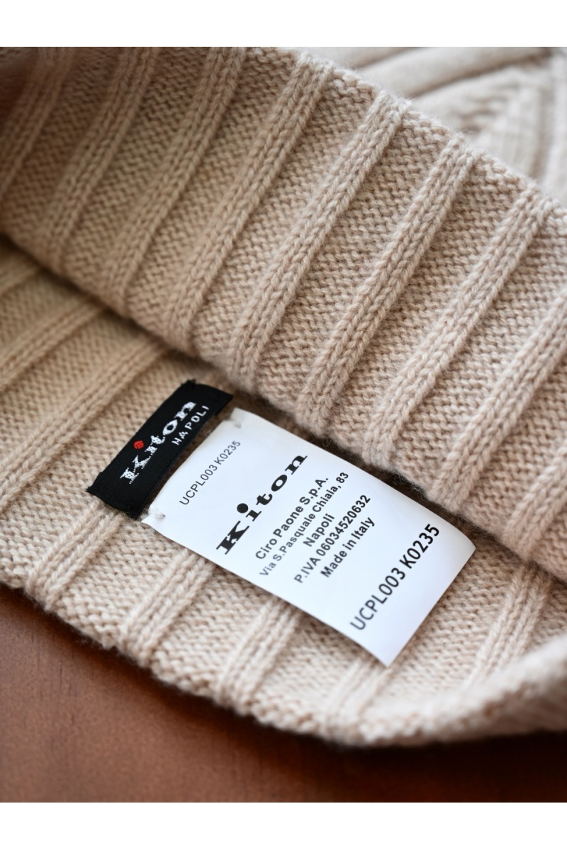 Kiton Кашемировая шапка premium - Beige