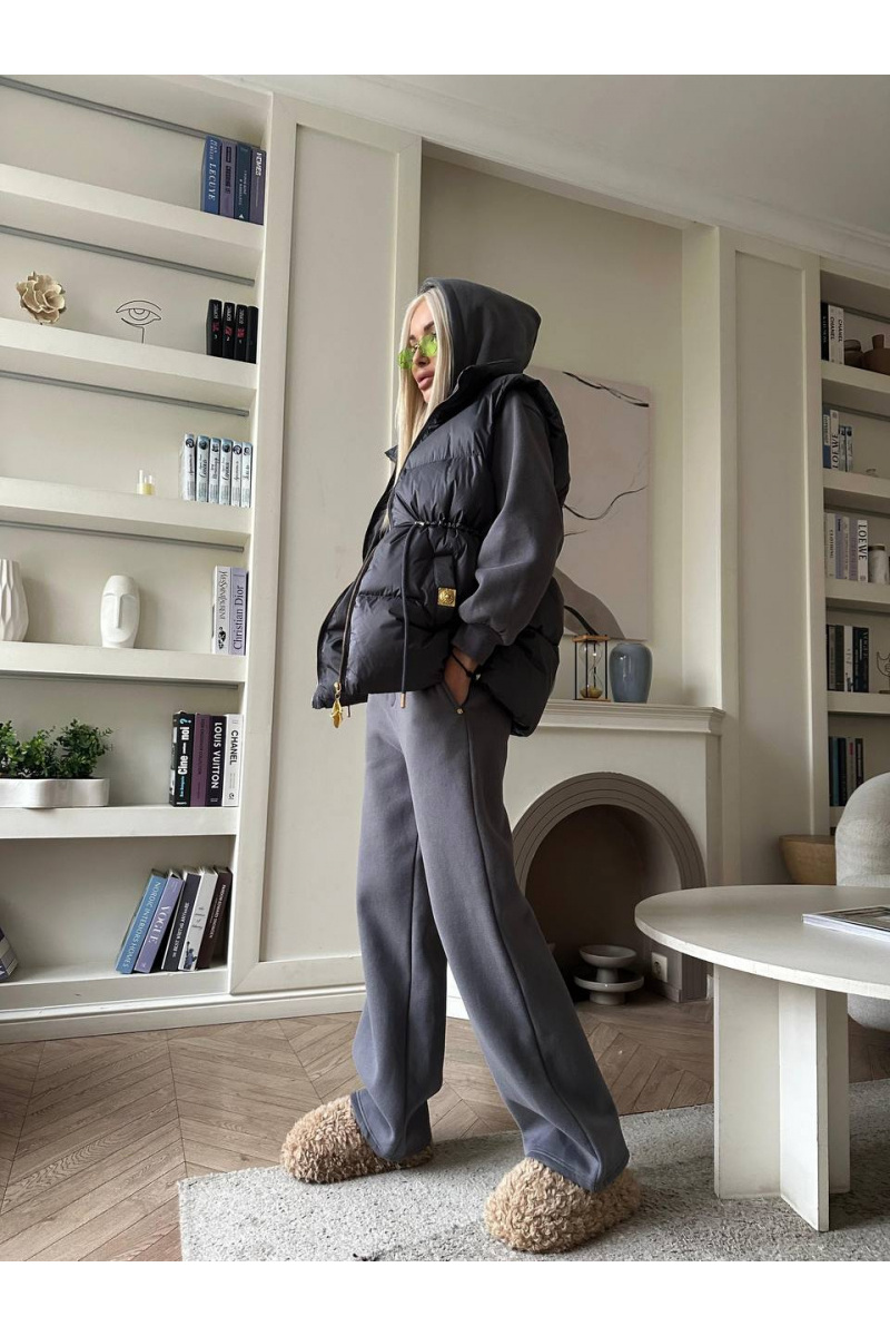 Schiaparelli Женский костюм тройка на флисе premium - Grey