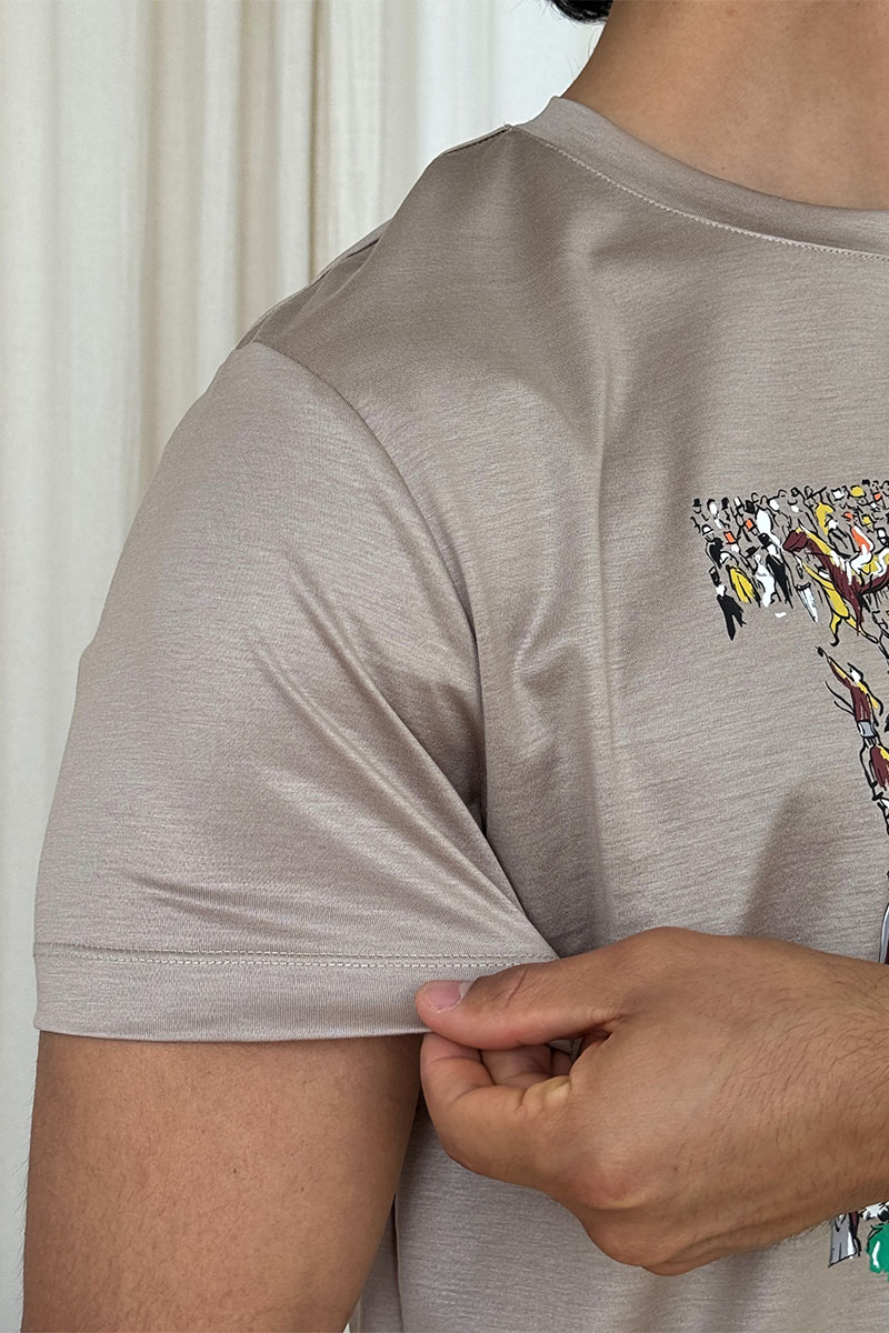 Hermes Мужская футболка Premium - Beige