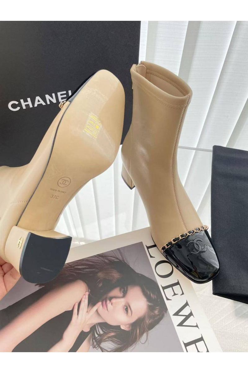 Chаnеl Женские кожаные сапоги premium