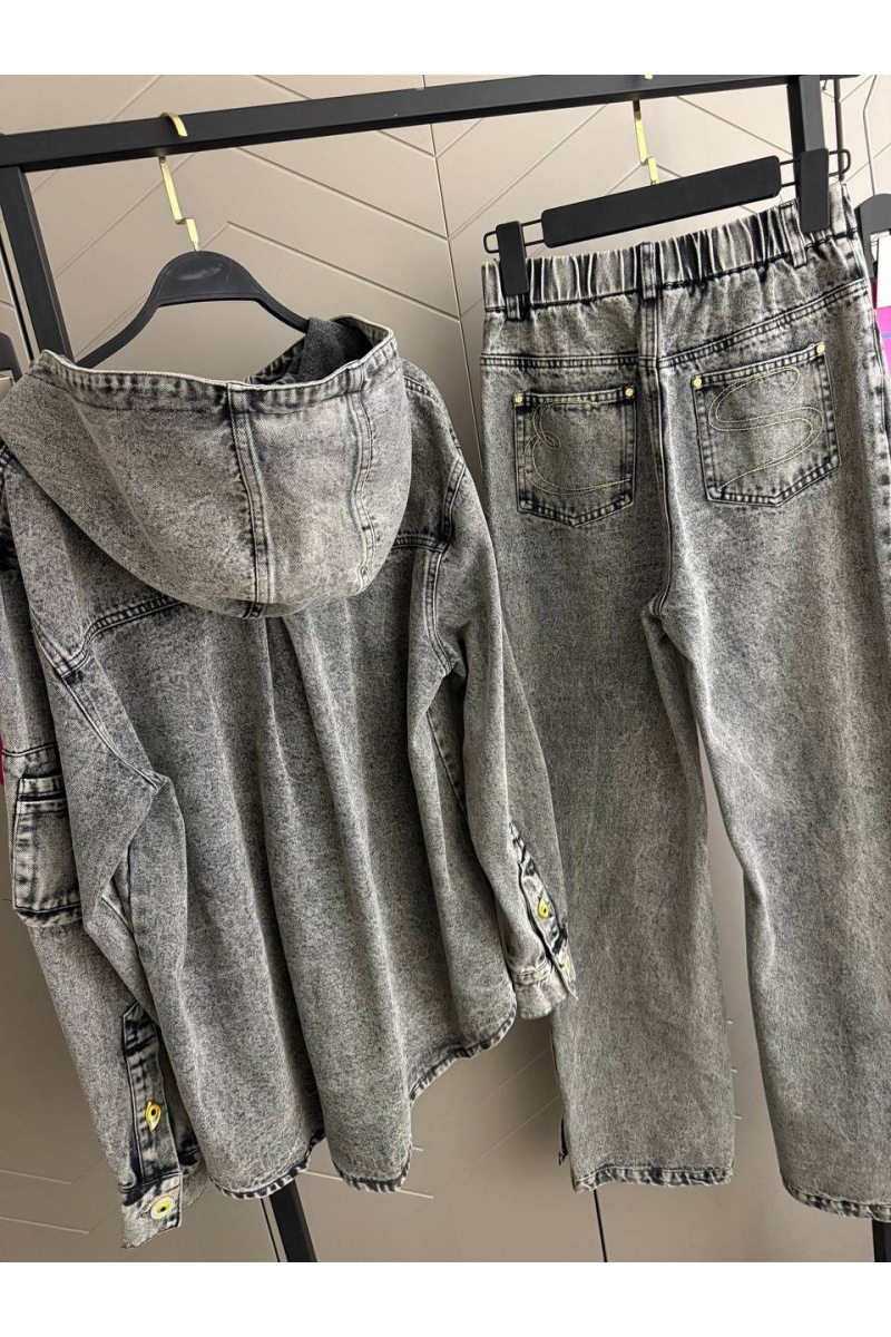 Schiaparelli Женский джинсовый костюм premium - Grey