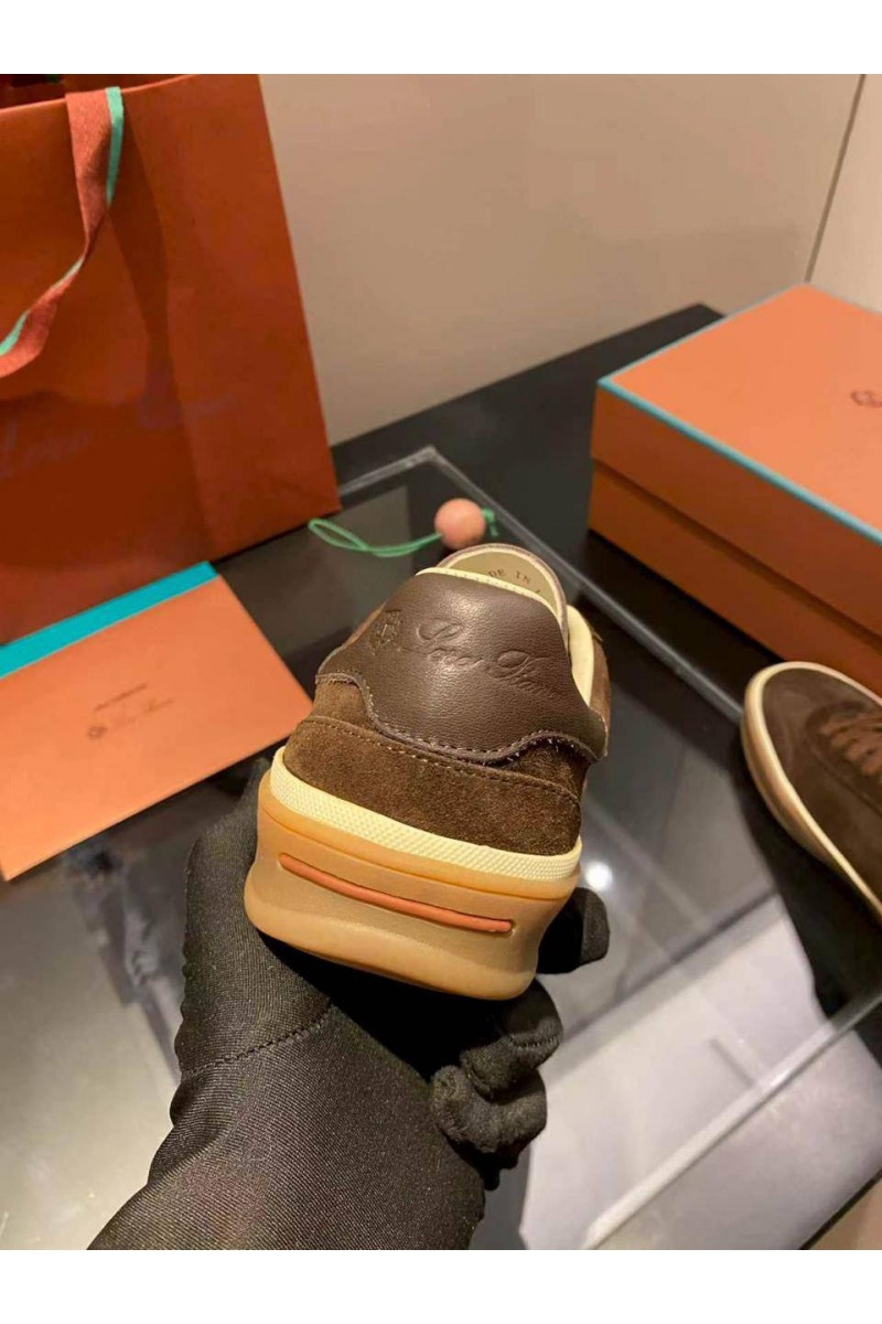 Loro Piana Женские замшевые кроссовки premium