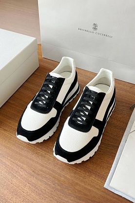 Комбинированные кроссовки Premium - White / Black