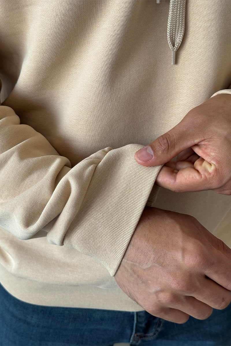 Burberry Мужское бежевое худи logo-print