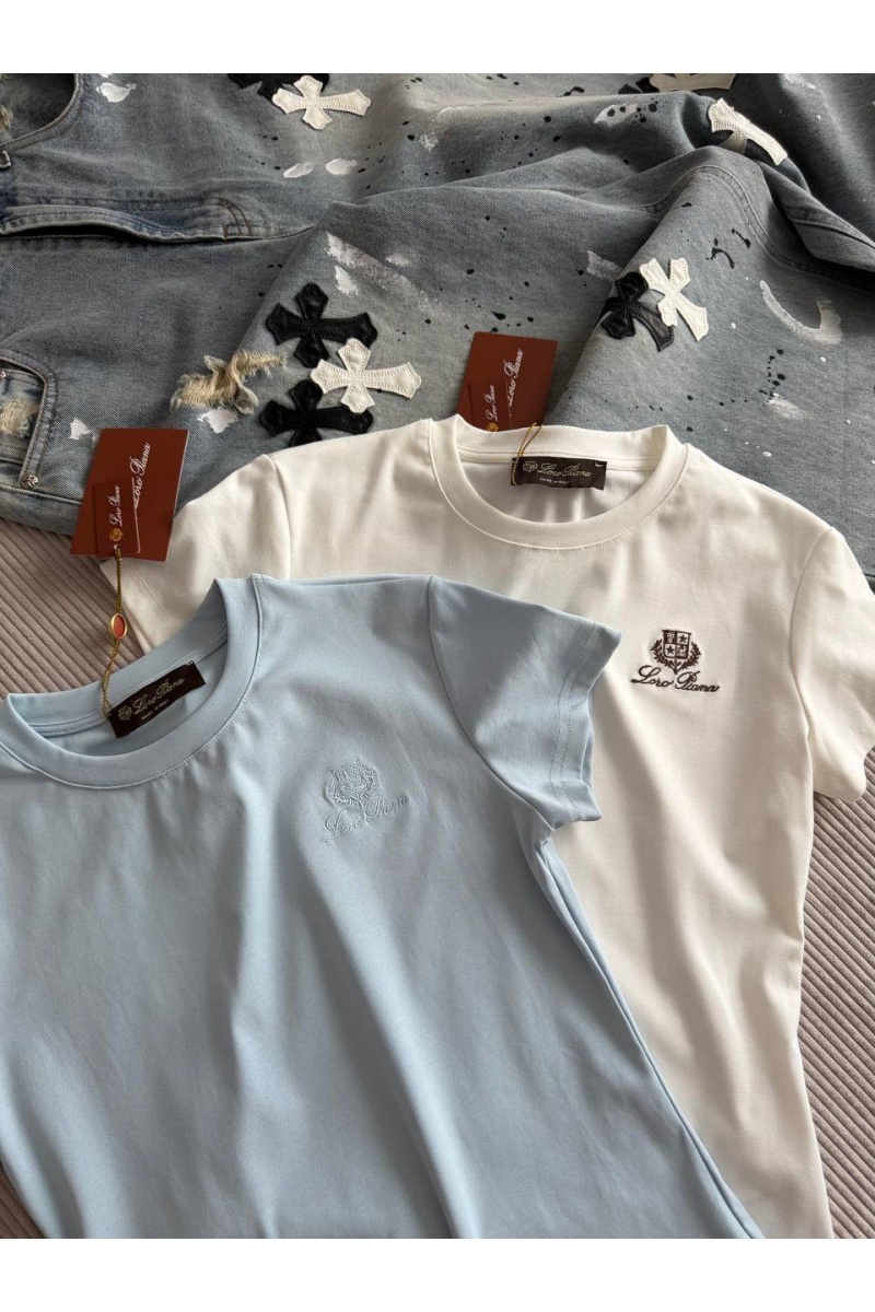 Loro Piana Женская белая футболка premium