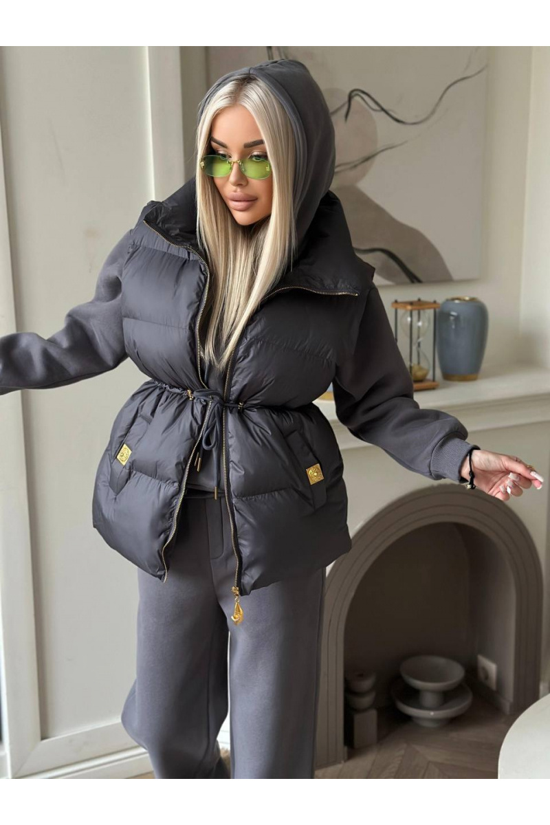 Schiaparelli Женский костюм тройка на флисе premium - Grey