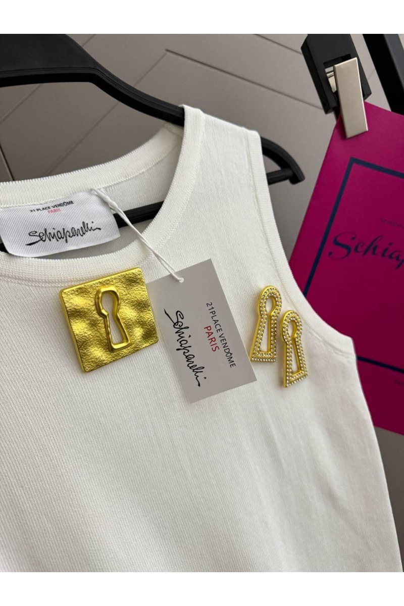 Schiaparelli Женская белая майка premium