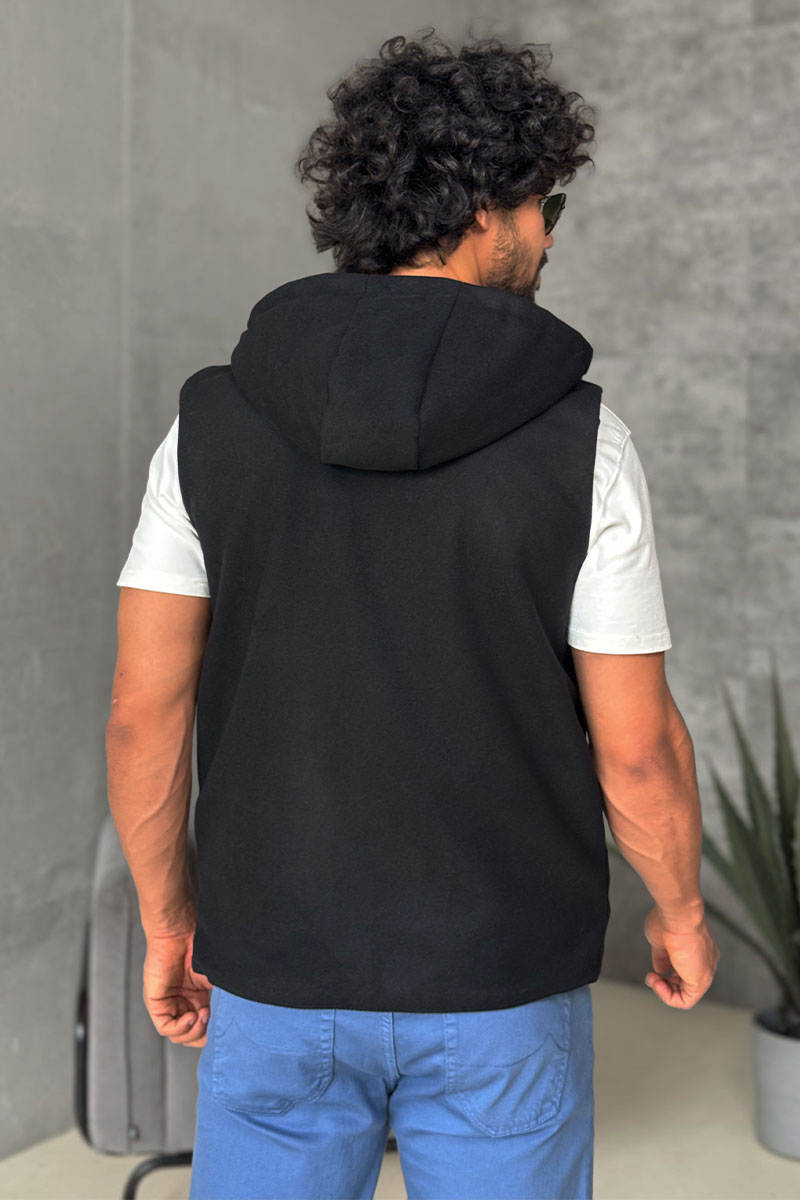 Prada Мужской двусторонний жилет тёмно-синего цвета