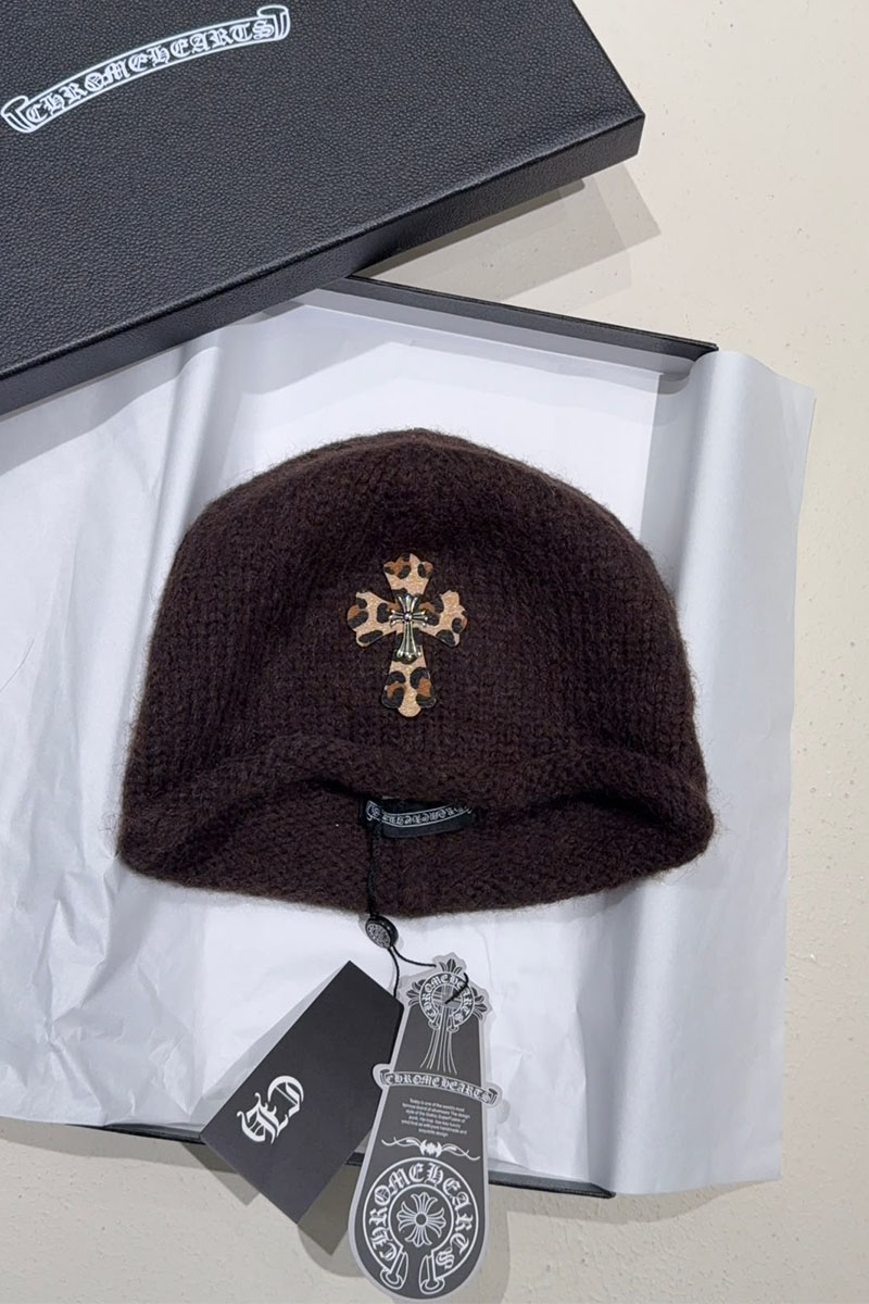 Chrome Hearts Шапка коричневого цвета 