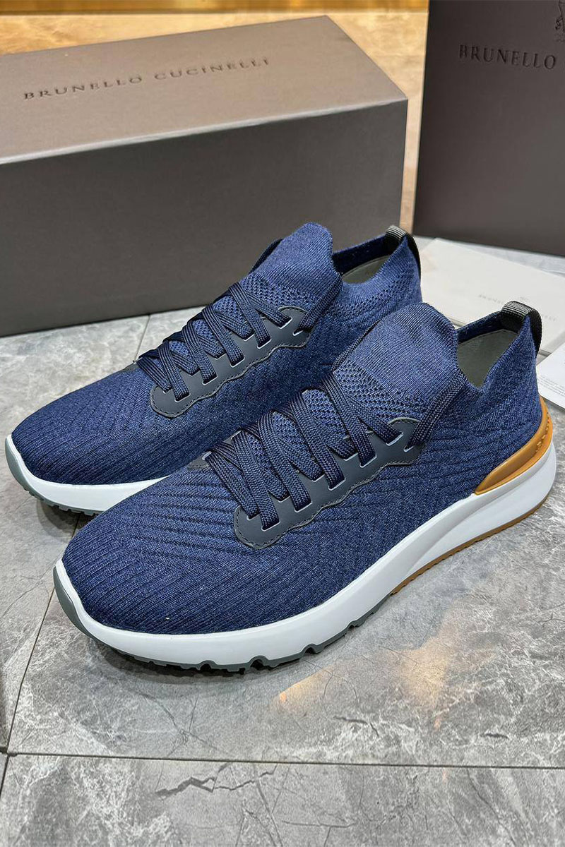 Brunеllо Сuсinеlli Мужские кроссовки knitted - Dark Blue