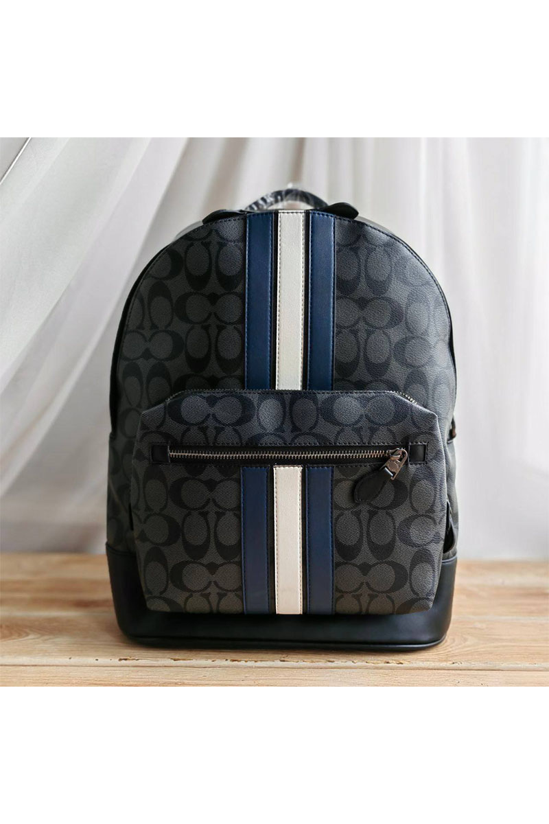 Coach Кожаный рюкзак Coach monogram 39x30 см
