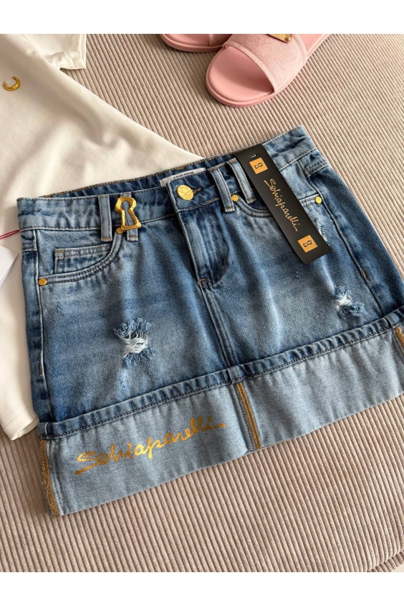 Schiaparelli Женская джинсовая юбка premium