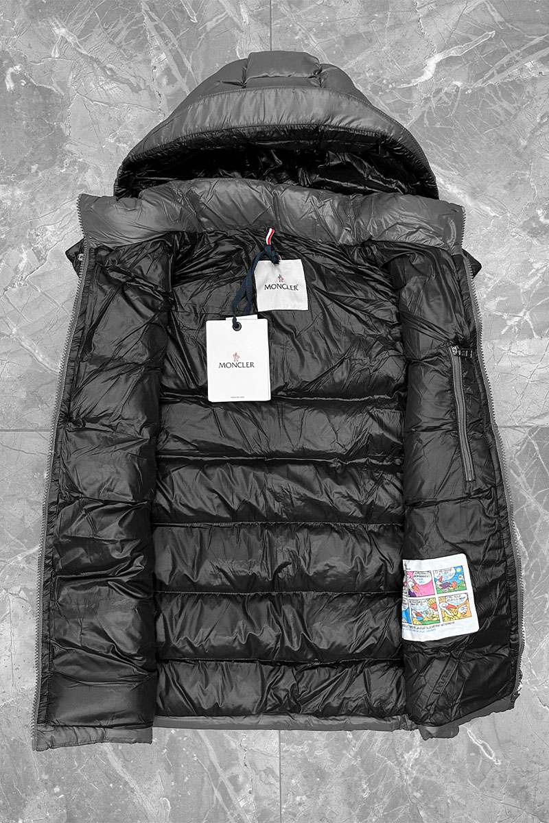 Moncler Мужской жилет logo-patch - Grey 