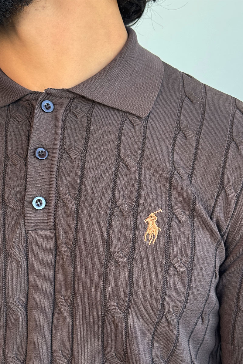 Polo Ralph Lauren Мужское коричневое поло 