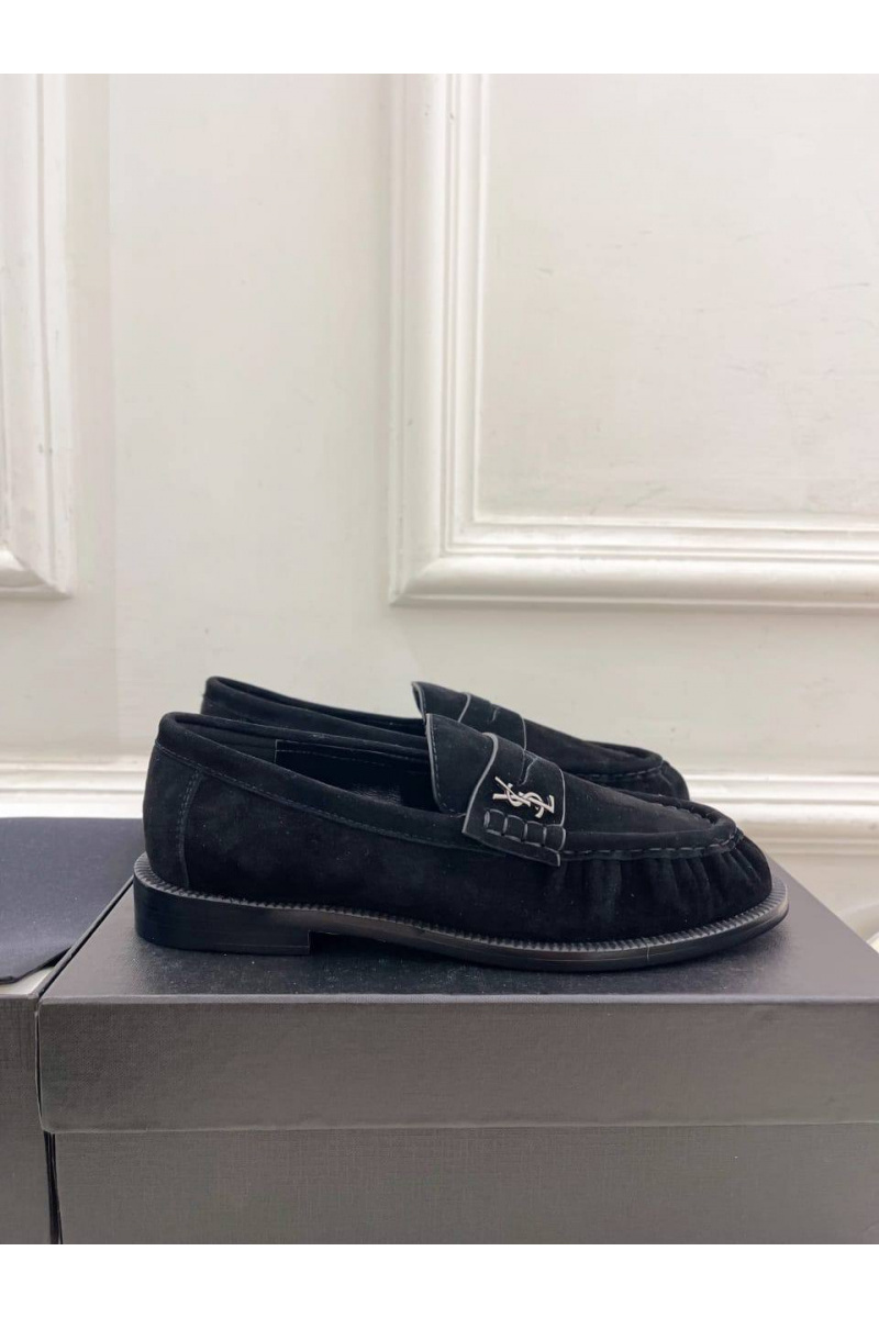 Yves Saint Laurent Женские замшевые лоферы premium