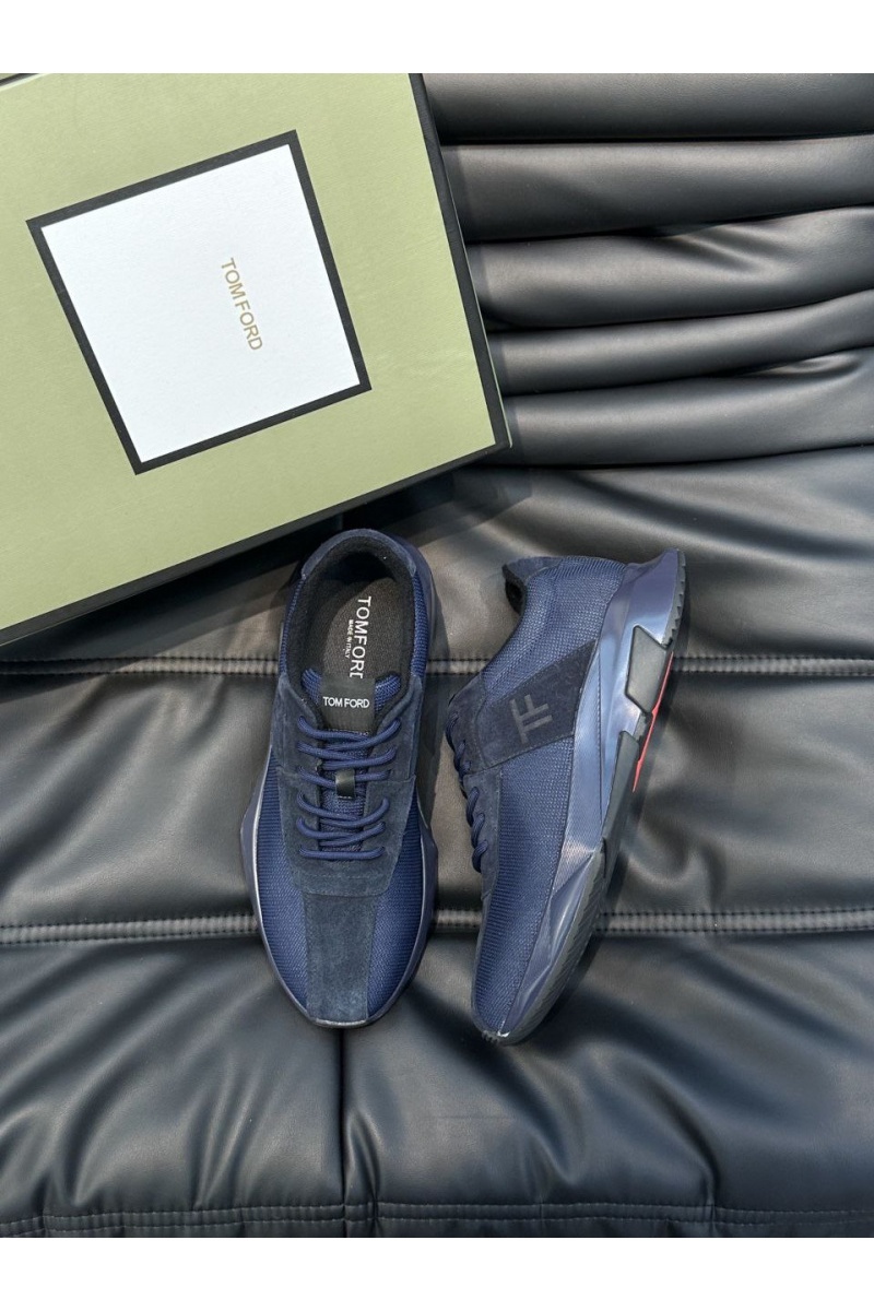 Tom Ford Мужские кроссовки синего цвета