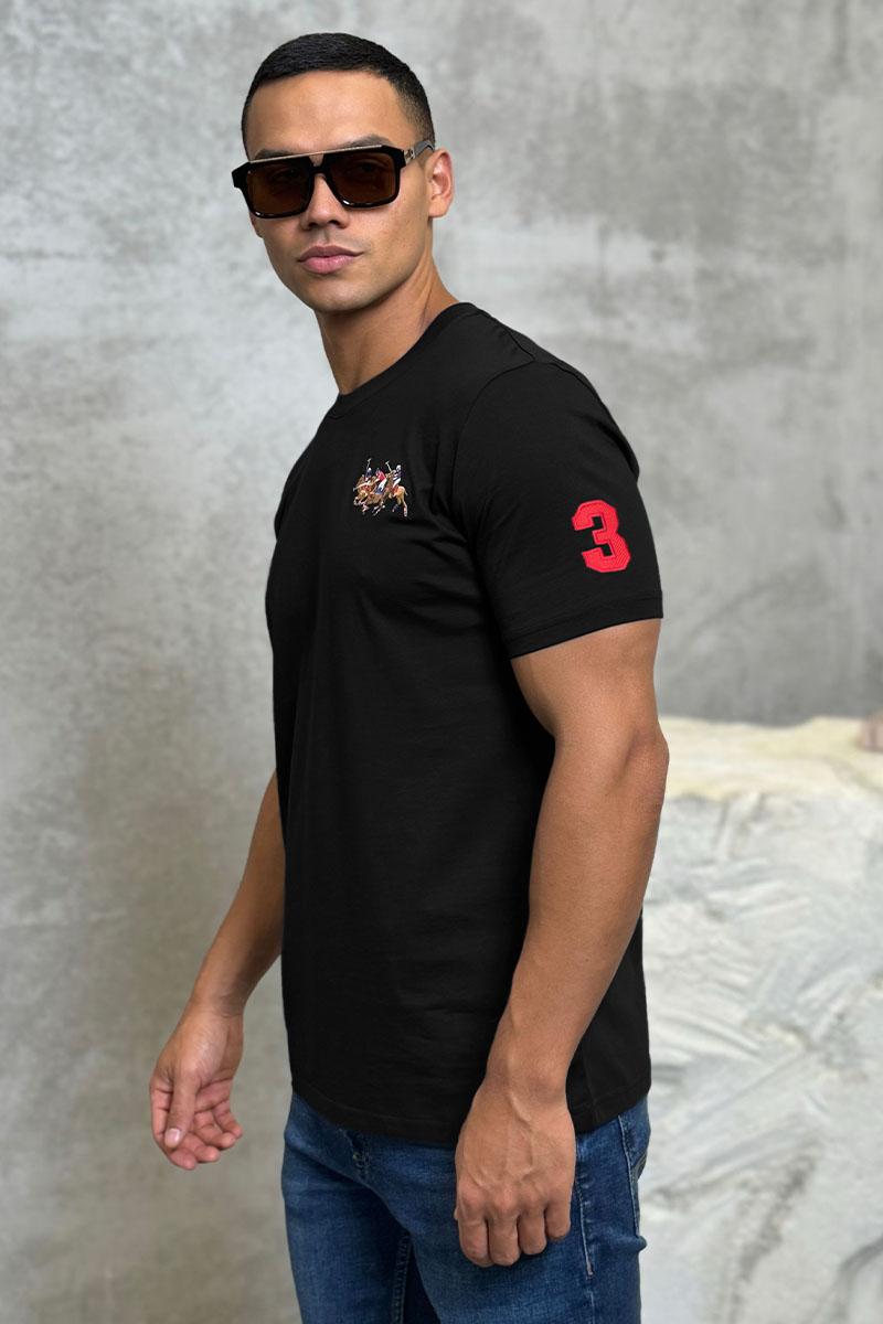 Polo Ralph Lauren Мужская чёрная футболка Match Club