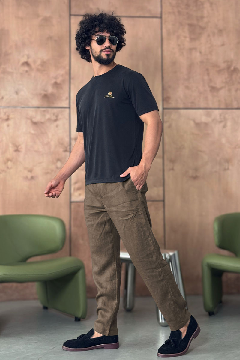 Loro Piana Мужские коричневые брюки 