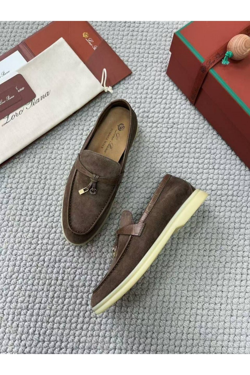 Loro Piana Женские лоферы Summer Charms Walk premium - Brown