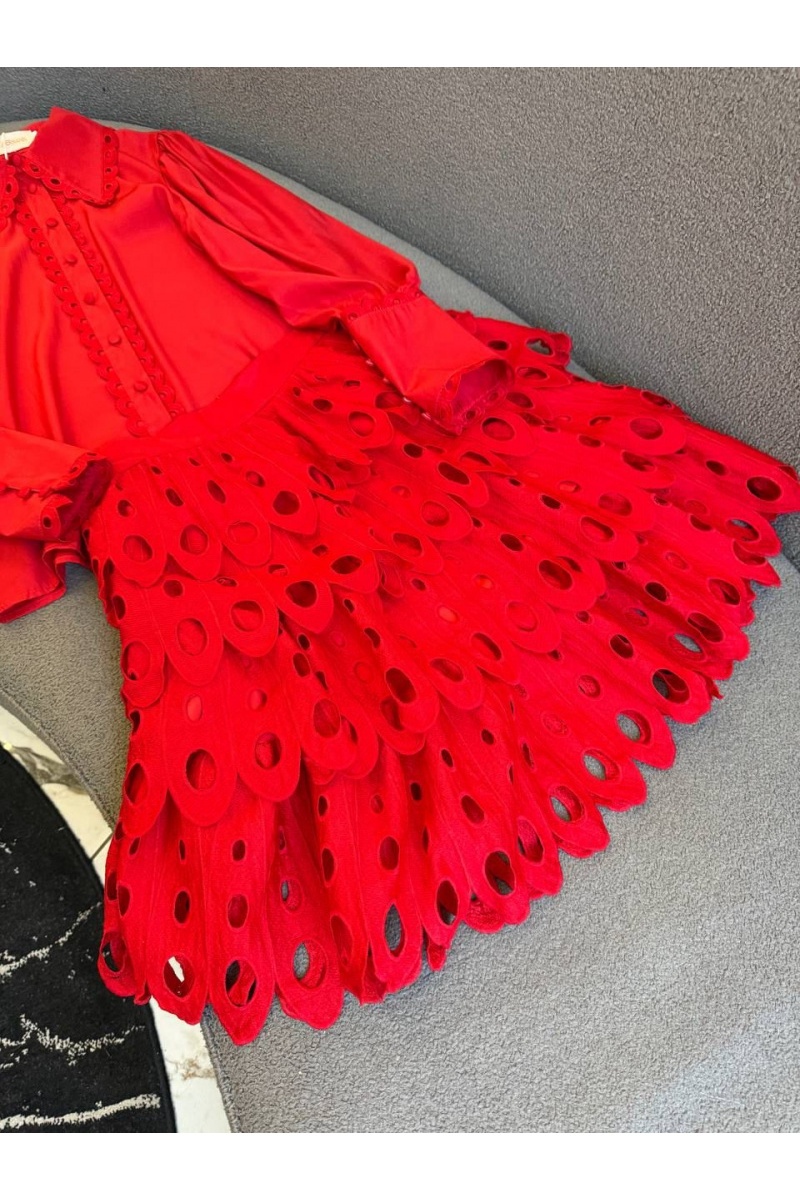 Zimmermann Красный женский костюм двойка Zimmermann
