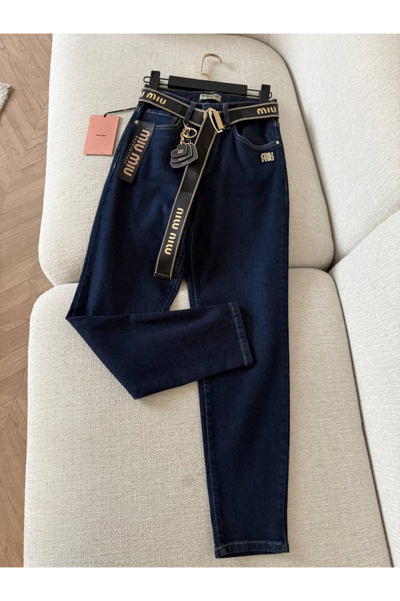 MIU MIU Женские синие джинсы 