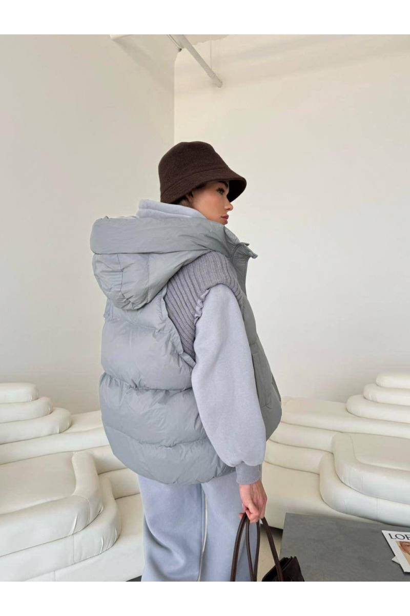 Max Mara Женский костюм тройка на флисе Premium - Light Grey