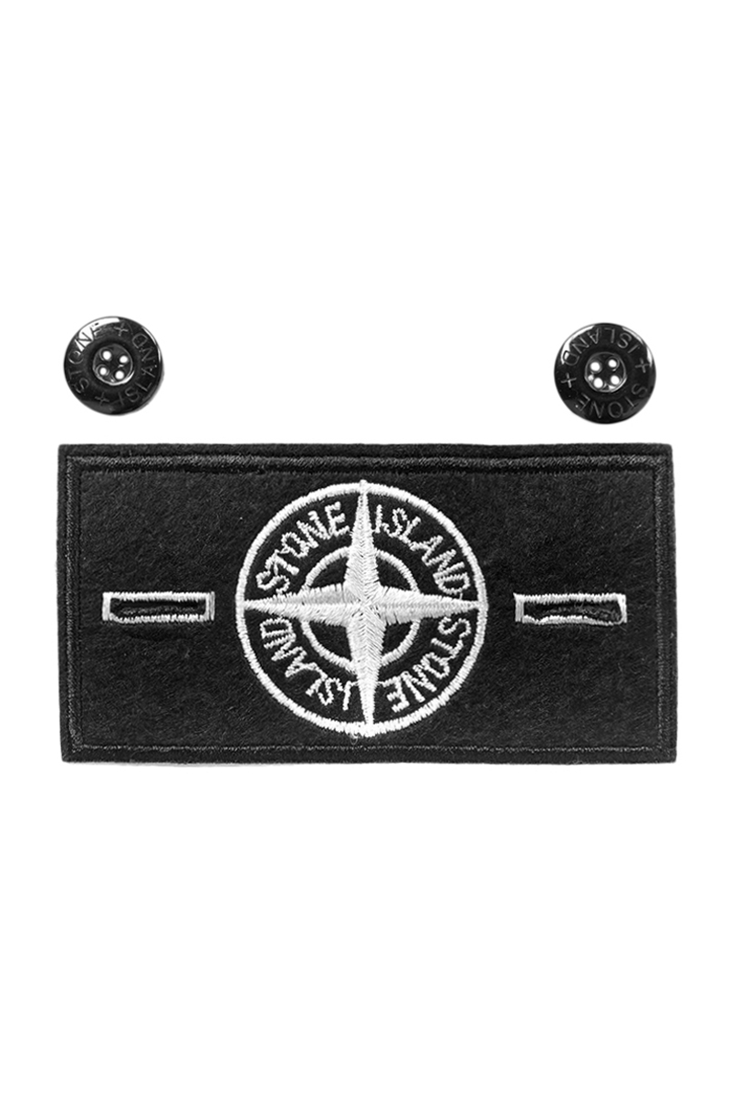 Stone Island Классический патч - Black / White
