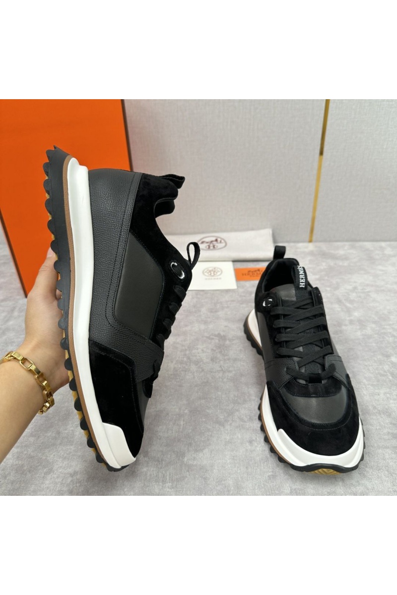 Hermes Мужские кроссовки Leader - Black