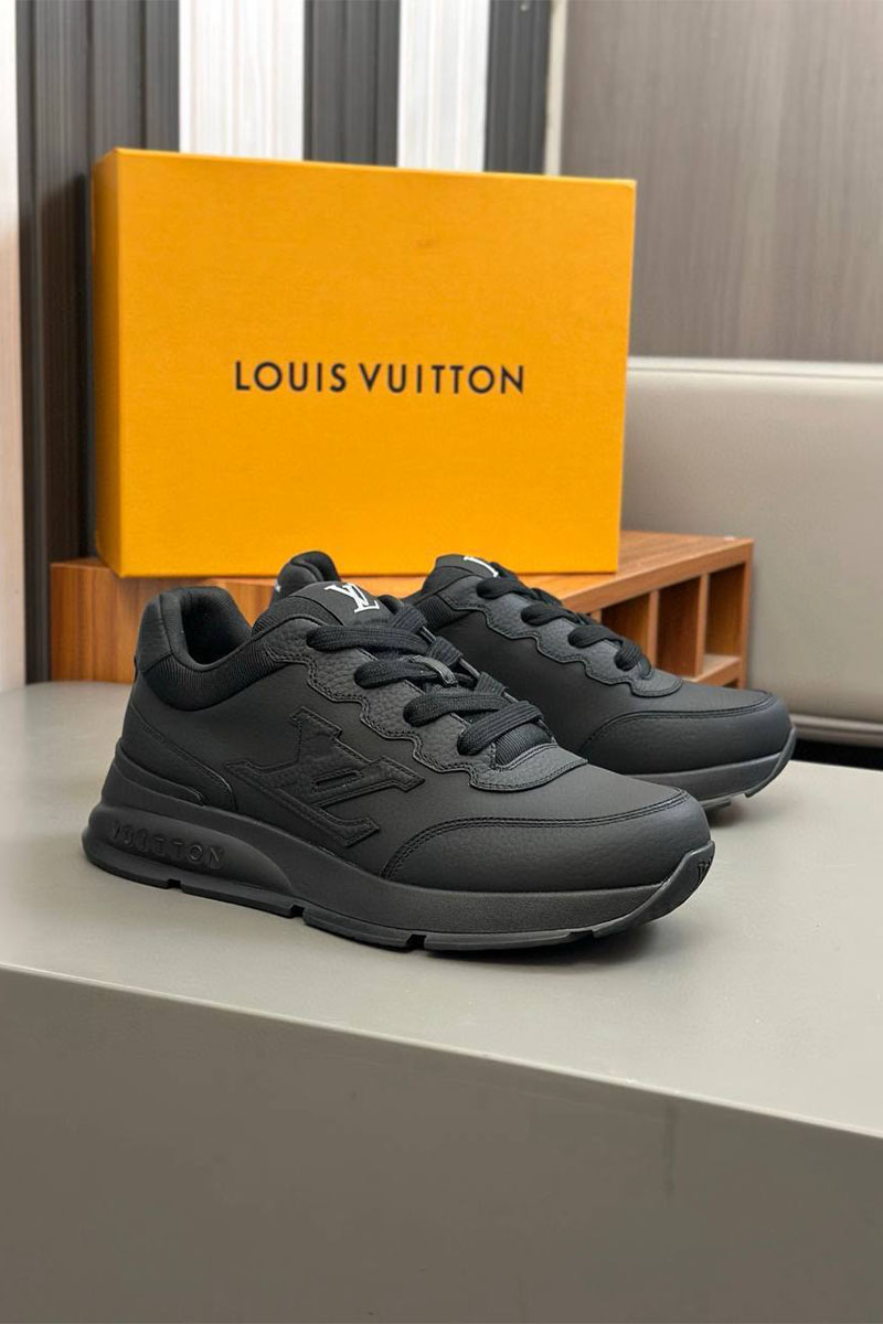 Lоuis Vuittоn Кожаные кроссовки Premium - Black