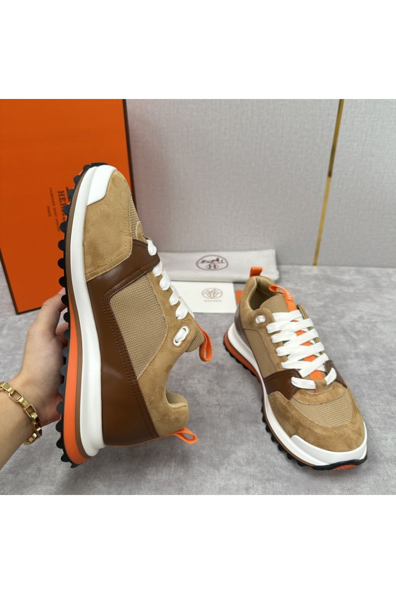 Hermes Мужские кроссовки Leader - Brown