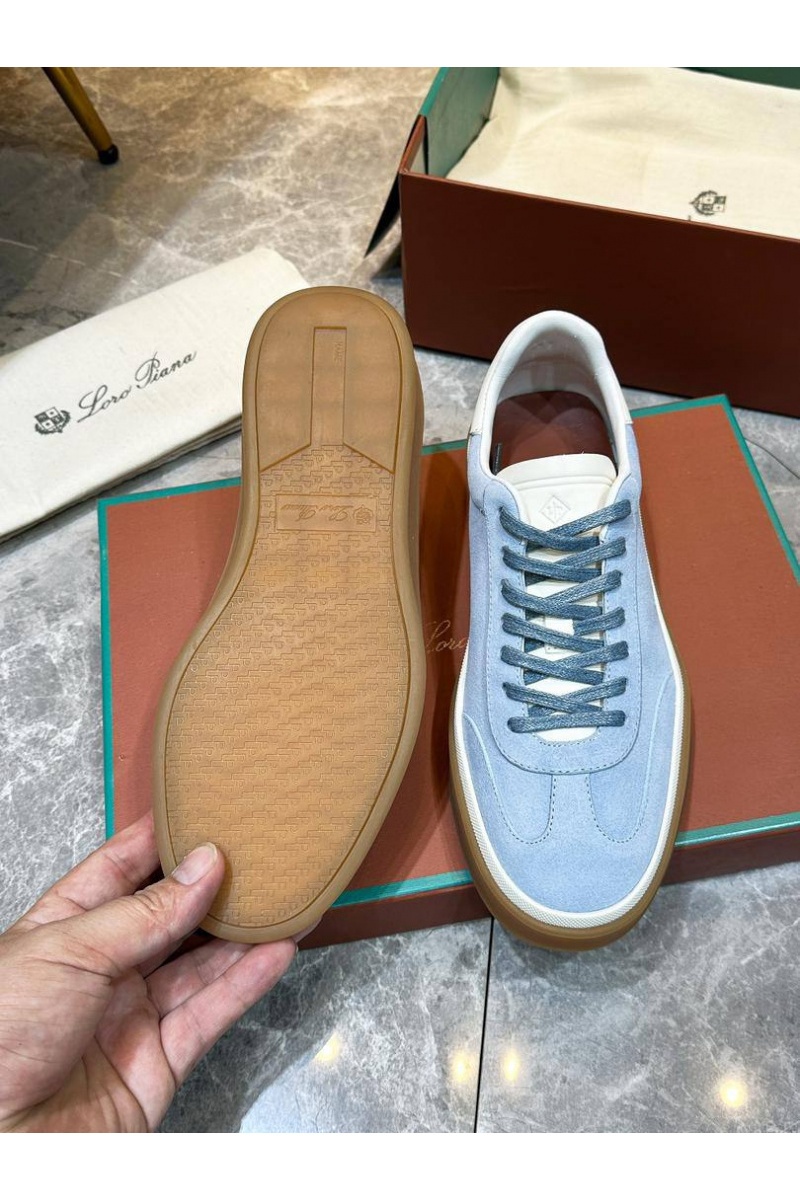 Loro Piana Мужские замшевые кроссовки Tennis Walk