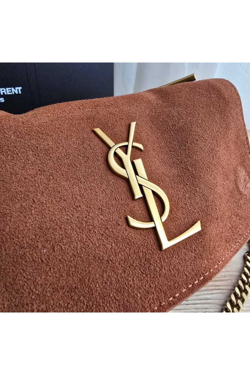Yves Saint Laurent Замшевая сумка Kate 25x14 см