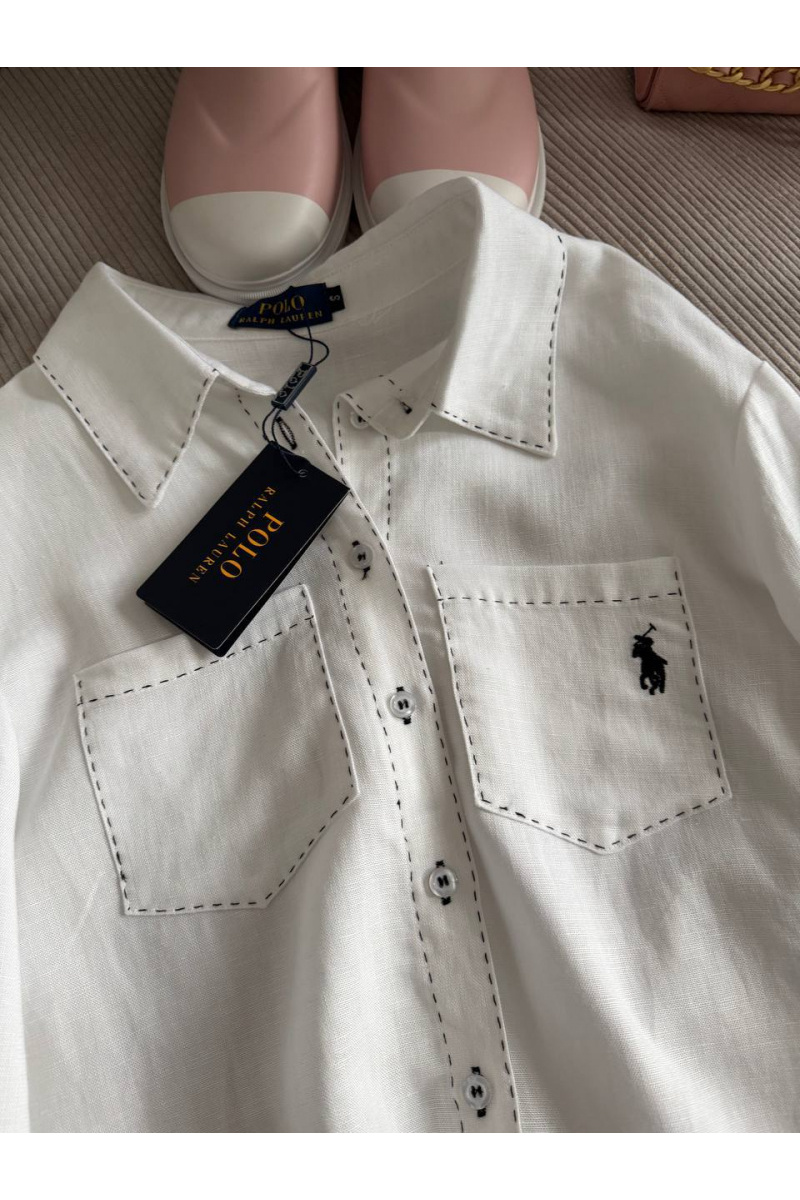 Polo Ralph Lauren Женская белая рубашка premium