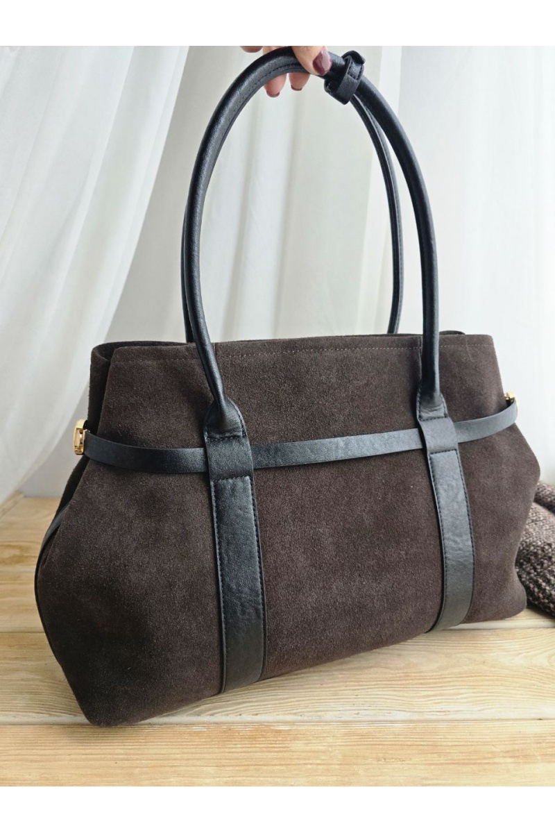 Loro Piana Замшевая сумка 38x26 см
