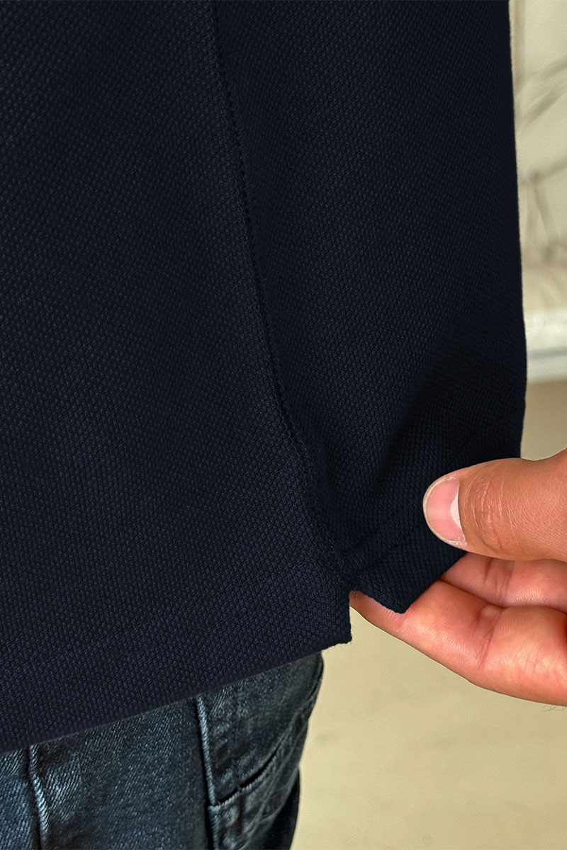 Dоlсе & Gаbbаnа Мужское тёмно-синее поло logo-plaque