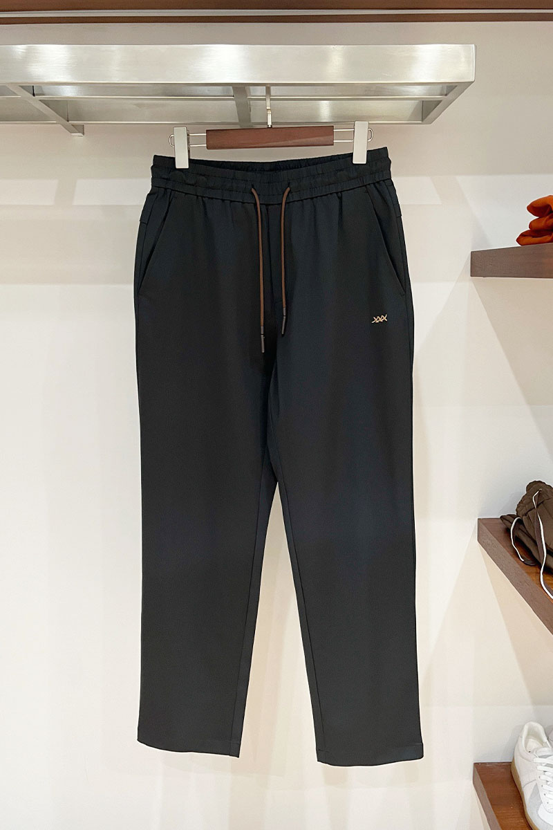 Zegna Мужские чёрные штаны premium