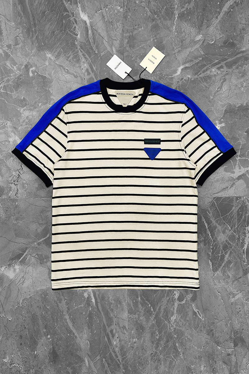 BV Оверсайз футболка - Beige / Blue