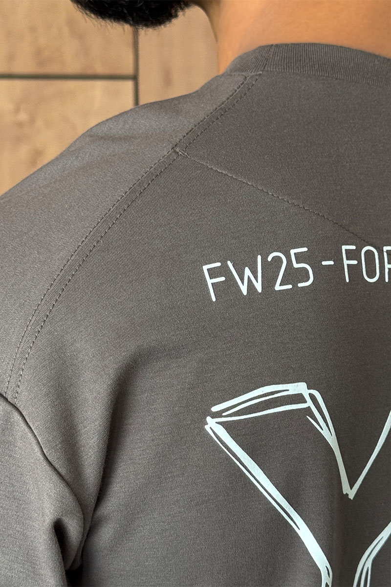 Y-3 Yohji Yamamoto Мужская серая футболка 