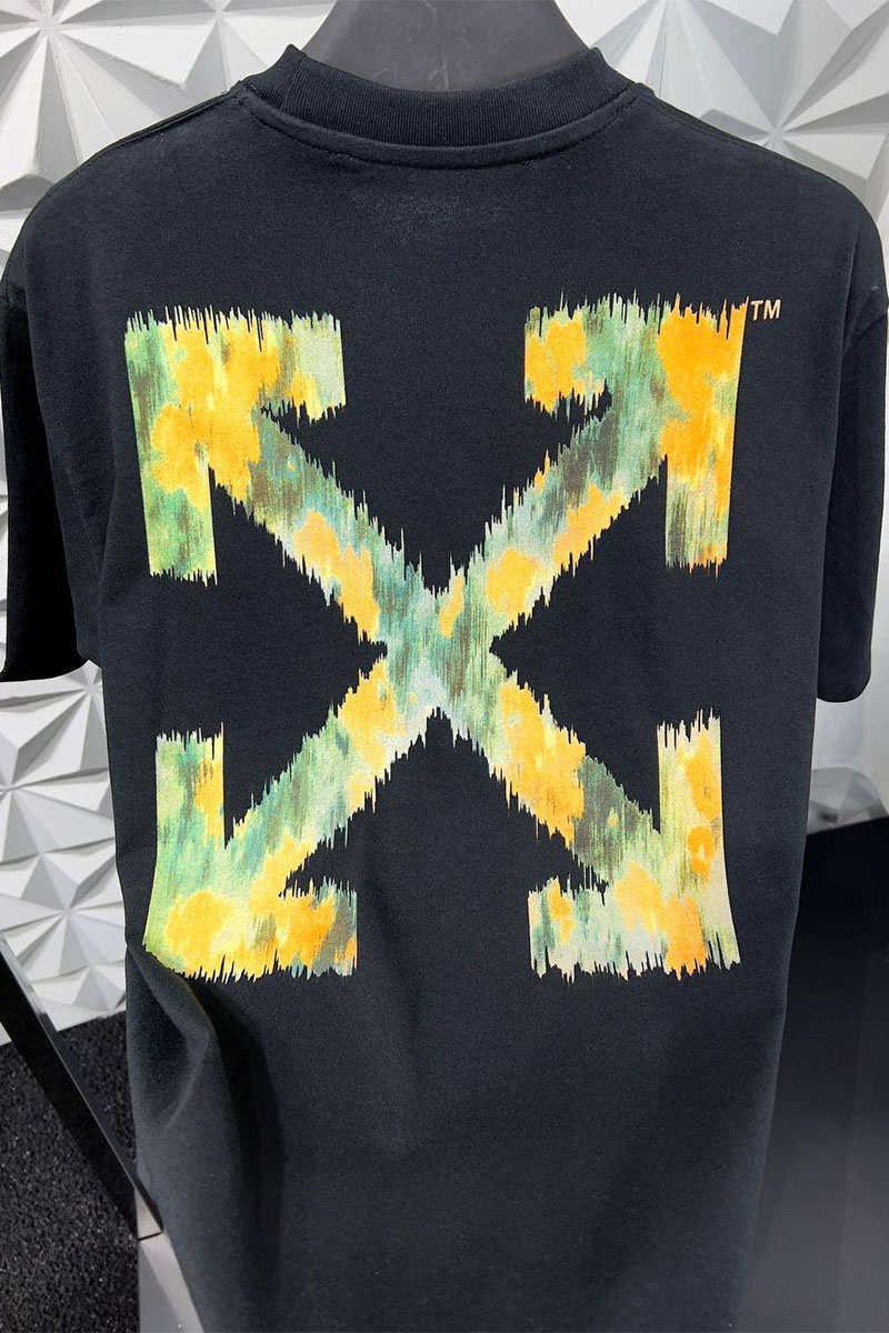 Off-White Чёрная оверсайз футболка Arrows