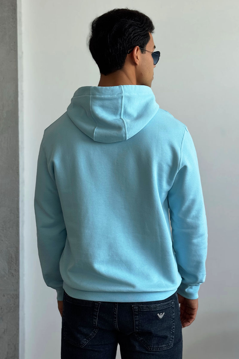 Burberry Мужское голубое худи logo-print