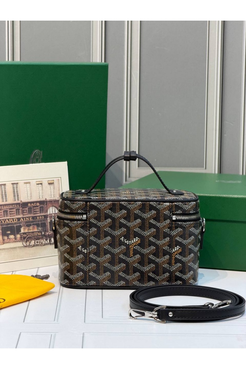Designer Clothing Кожаная сумка Goyard Muse Mini Vanity ​premium 16,5x10,5x8 см