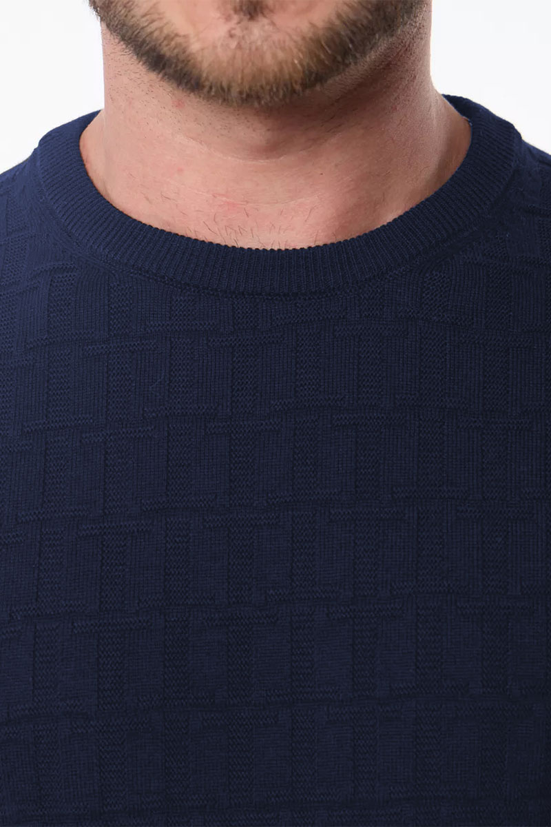 Tommy Hilfiger Мужской джемпер logo-embroidered - Navy 