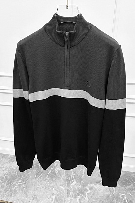 Мужская кофта half-zip - Black 