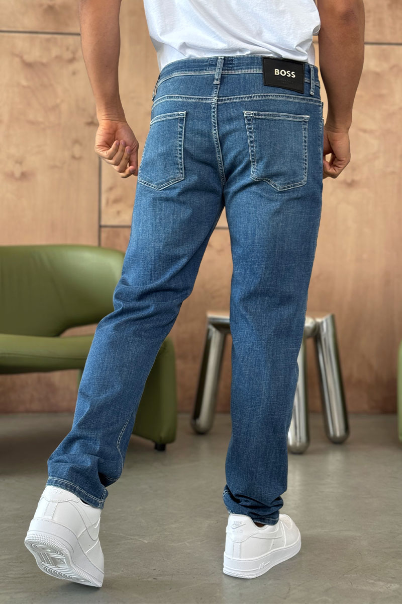 Hugо Воss Мужские синие джинсы relaxed fit