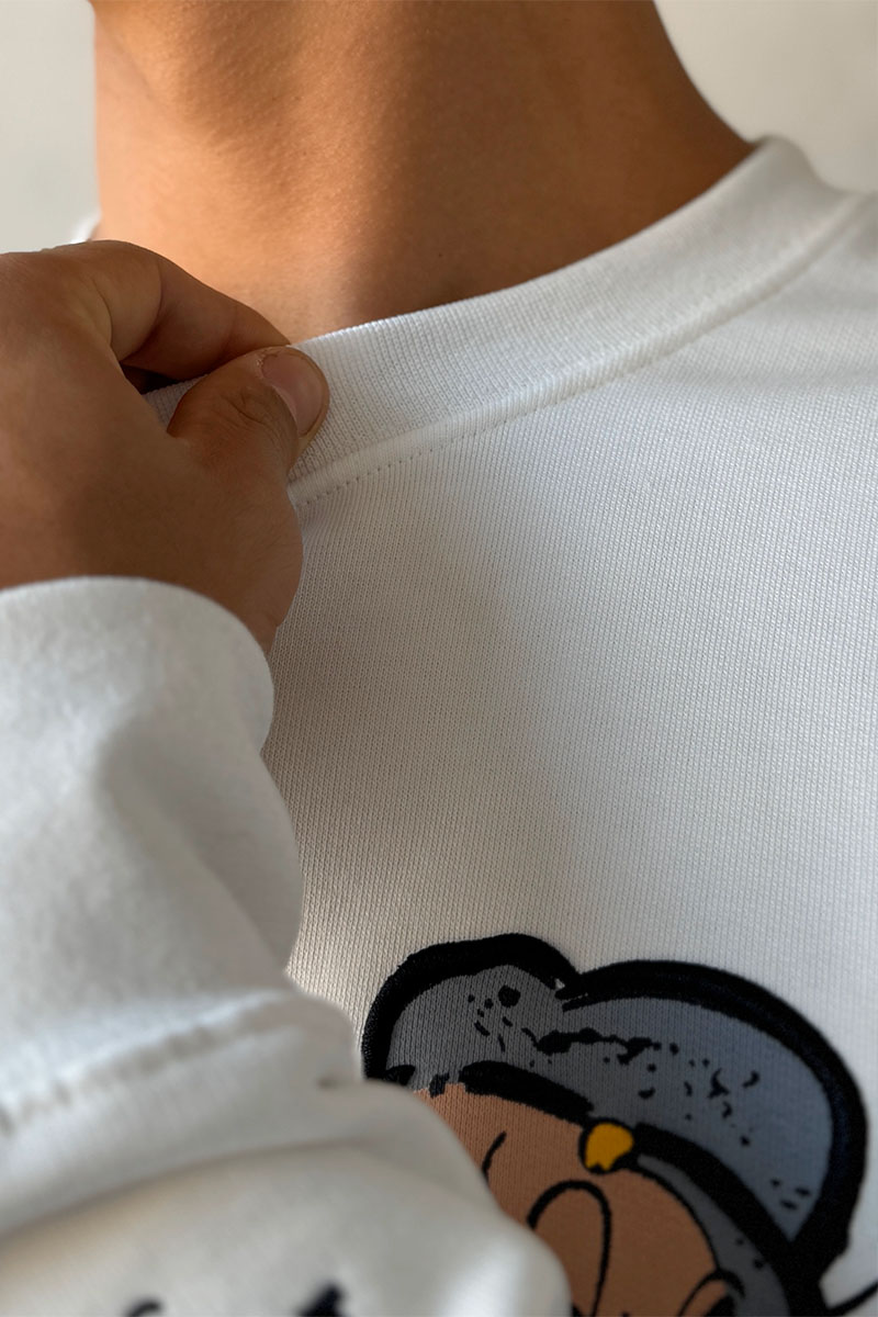 Iceberg Свитшот белого цвета Popeye 