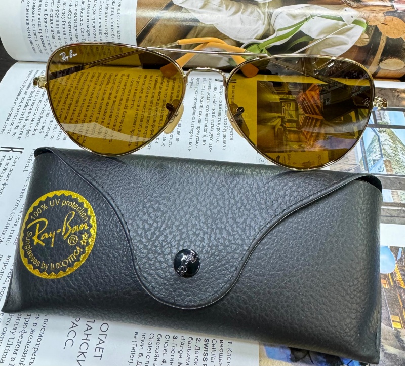 Ray-Ban Солнцезащитные очки Aviator Large Metal - Brown