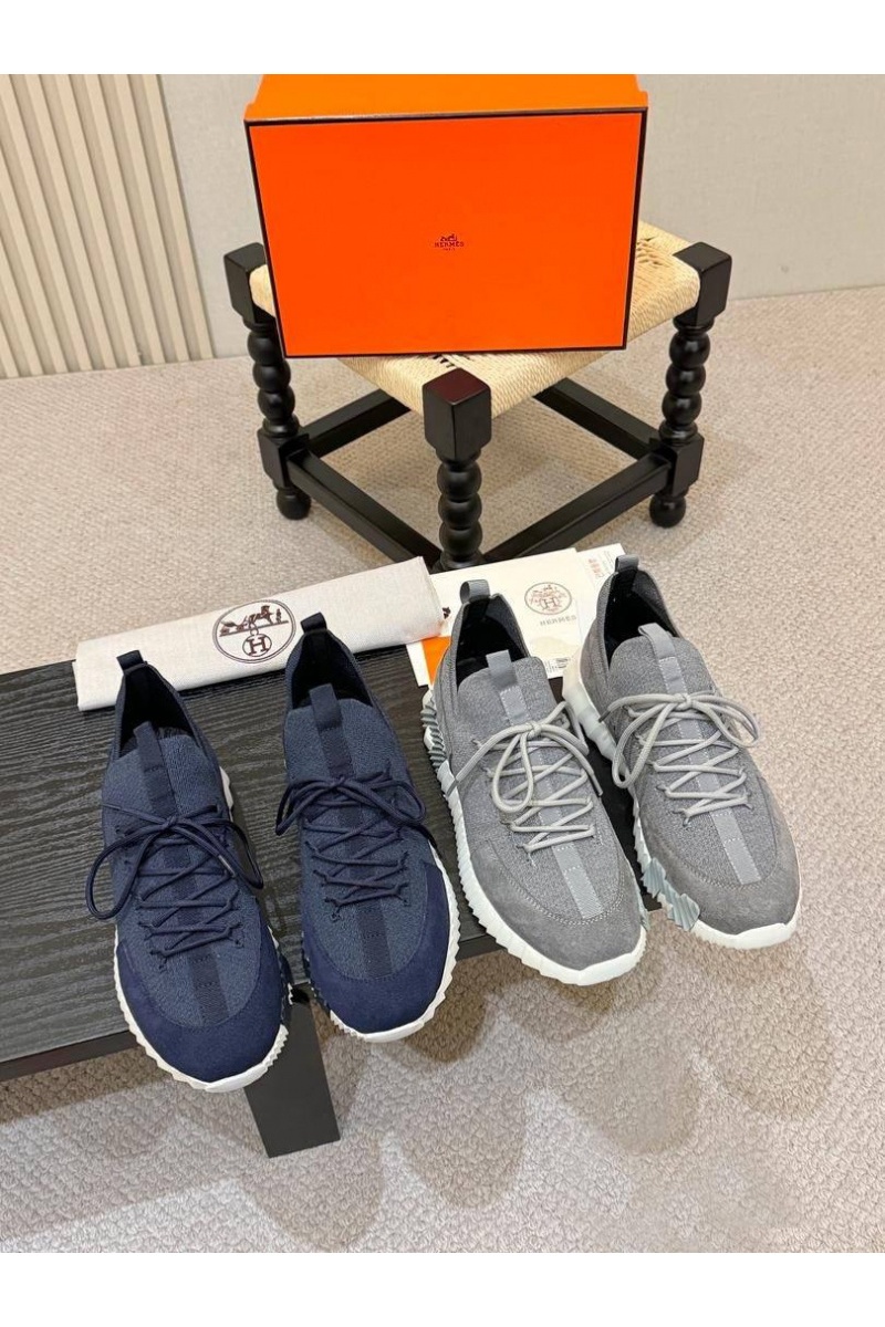 Hermes Текстильные кроссовки lift slip-on