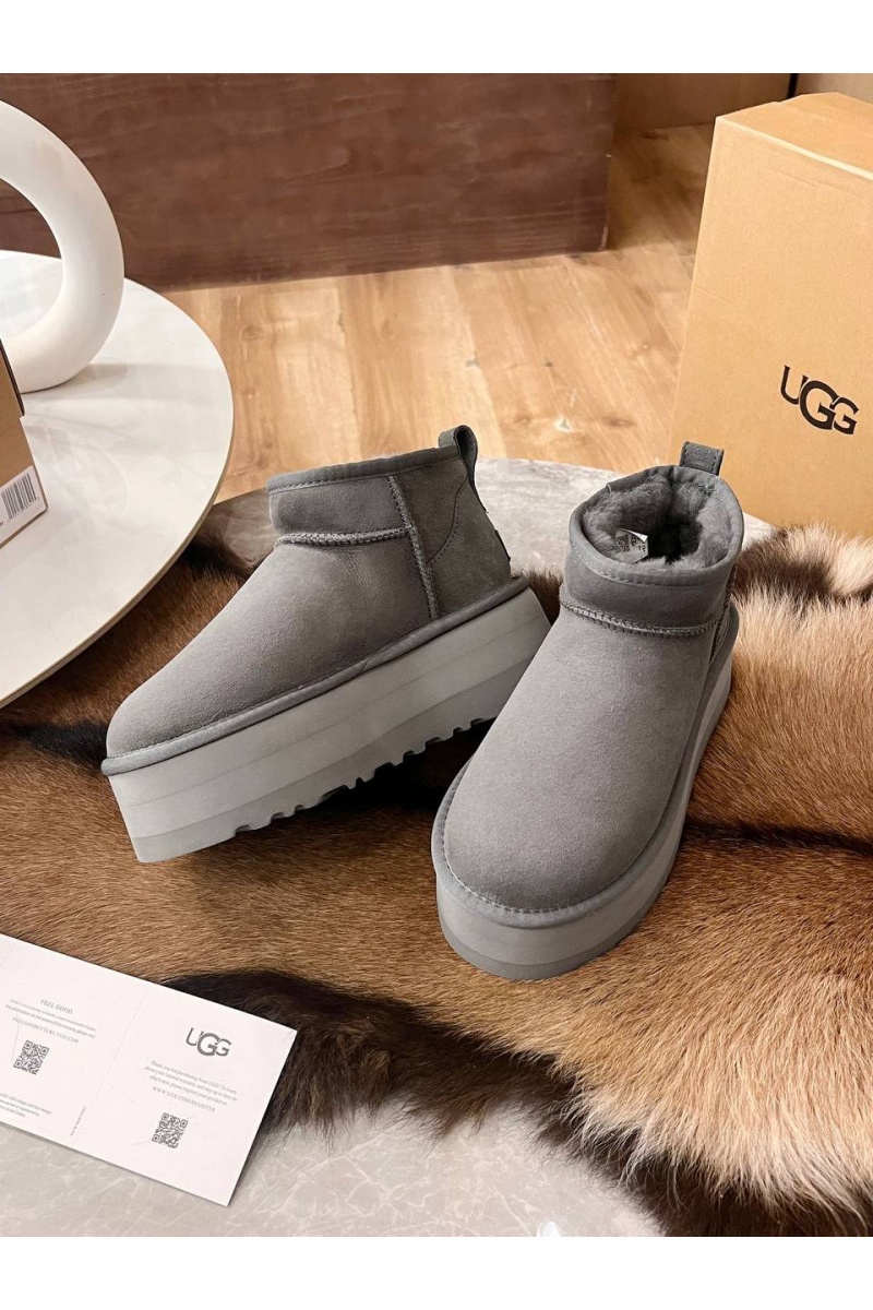 UGG Женские ботинки Classic Ultra Mini Platform - Grey