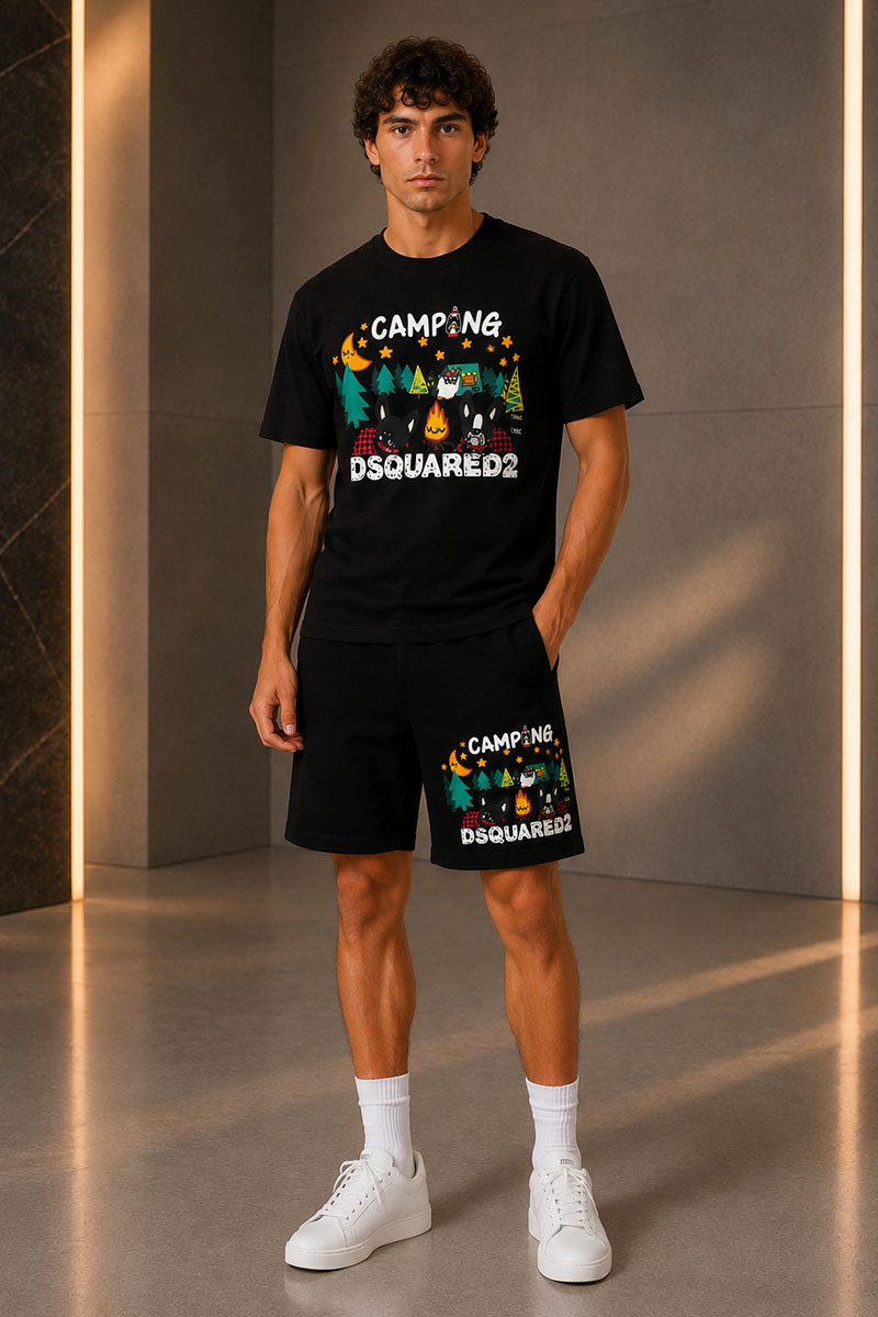 Dsquared2 Мужская футболка "Camping" - Black