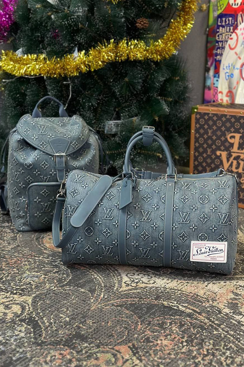 Lоuis Vuittоn Дорожная сумка Keepall Monogram Washed 50x29 см